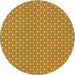 Sideview of Patterned Gold Novelty Rug, pat2540