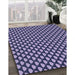 Machine Washable Transitional Blue Rug in a Family Room, wshpat2541blu