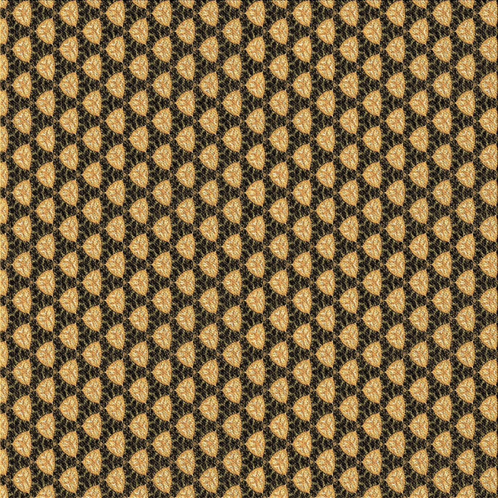 Round Machine Washable Transitional Yellow Rug, wshpat2541brn