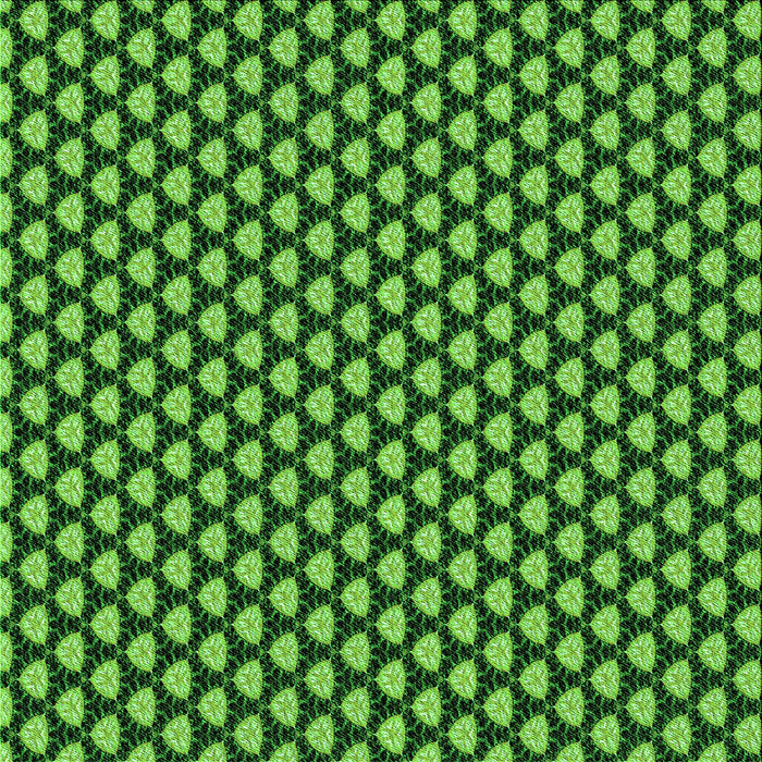 Round Patterned Deep Emerald Green Rug, pat2541grn