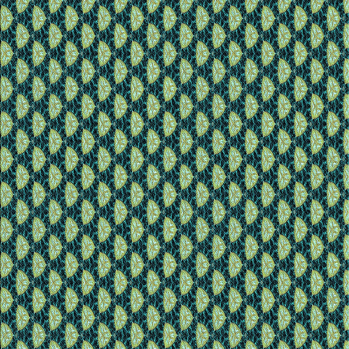 Patterned Deep Teal Green Rug, pat2541lblu
