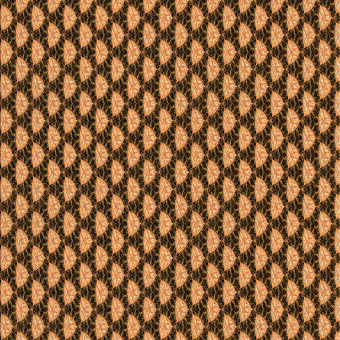 Patterned Orange Rug, pat2541org