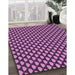 Machine Washable Transitional Orchid Purple Rug in a Family Room, wshpat2541pur