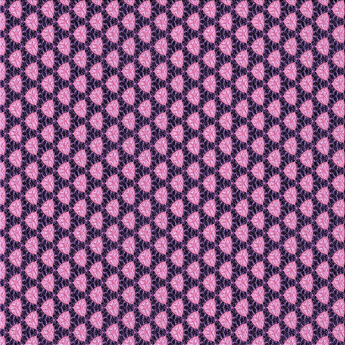 Round Patterned Orchid Purple Rug, pat2541pur