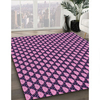 Patterned Orchid Purple Rug, pat2541pur