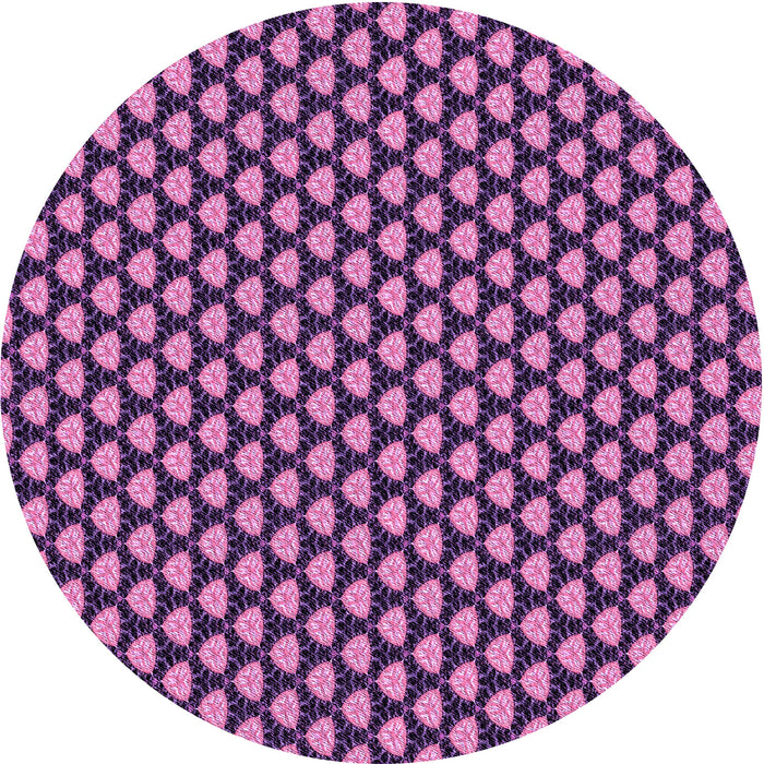 Square Patterned Orchid Purple Rug, pat2541pur