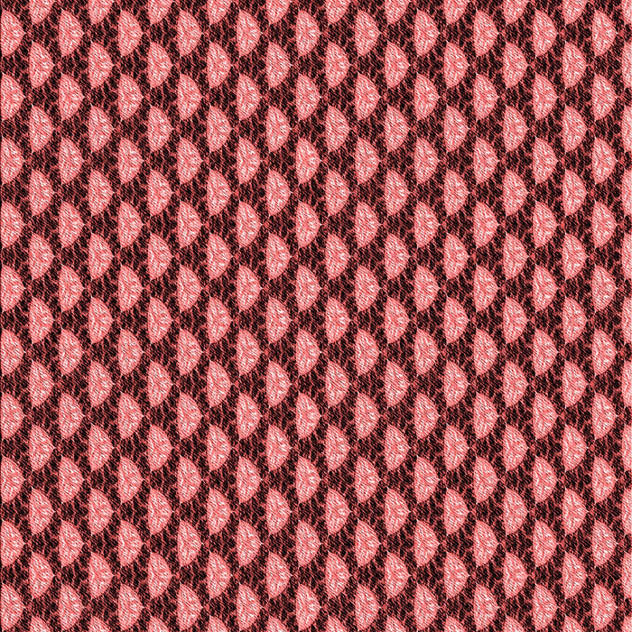 Patterned Saffron Red Rug, pat2541rd