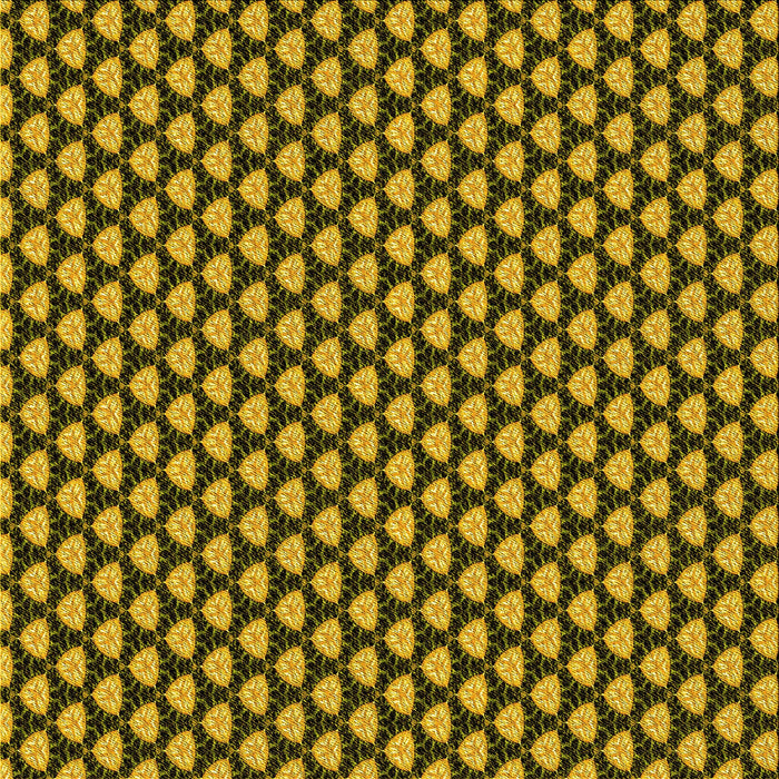 Round Machine Washable Transitional Yellow Rug, wshpat2541yw