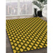 Machine Washable Transitional Yellow Rug in a Family Room, wshpat2541yw