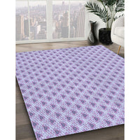 Patterned Purple Rug, pat2542blu