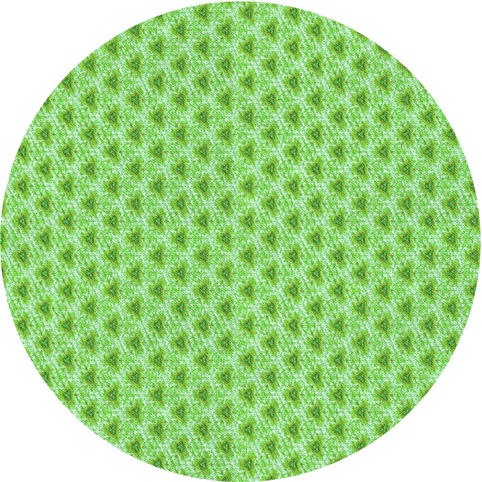 Square Patterned Emerald Green Rug, pat2542grn