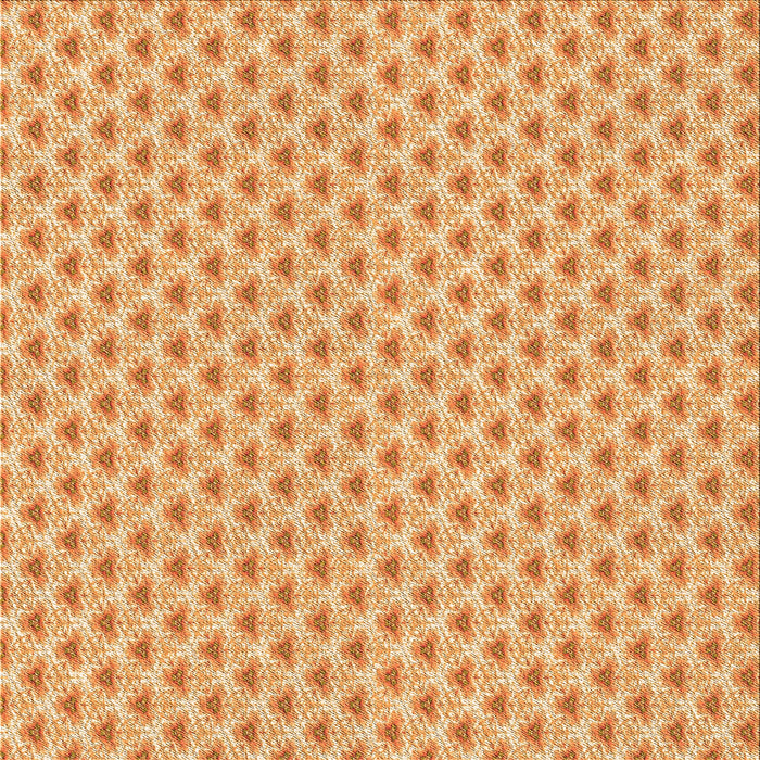 Round Machine Washable Transitional Neon Orange Rug, wshpat2542org