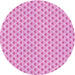 Square Patterned Neon Pink Rug, pat2542pur