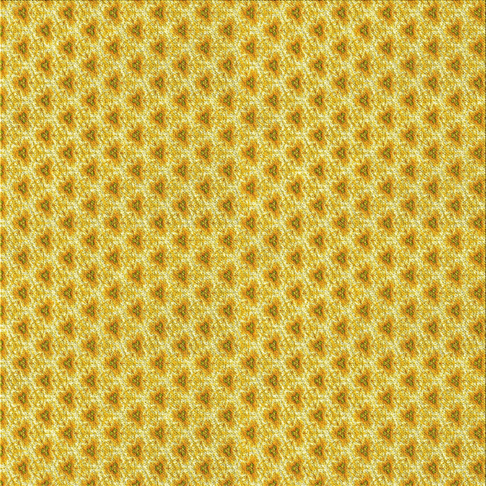 Round Machine Washable Transitional Bold Yellow Rug, wshpat2542yw