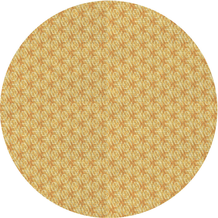 Square Patterned Bold Yellow Rug, pat2543brn