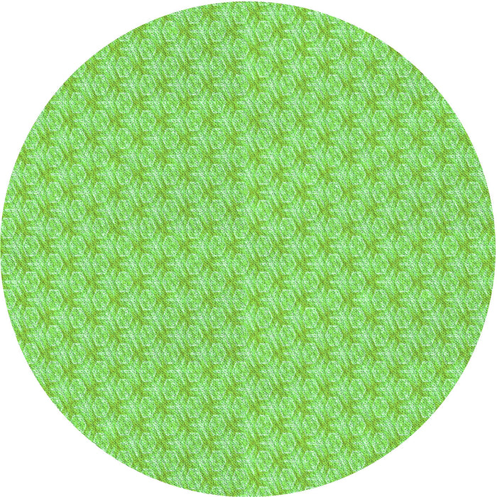 Square Machine Washable Transitional Emerald Green Rug in a Living Room, wshpat2543grn