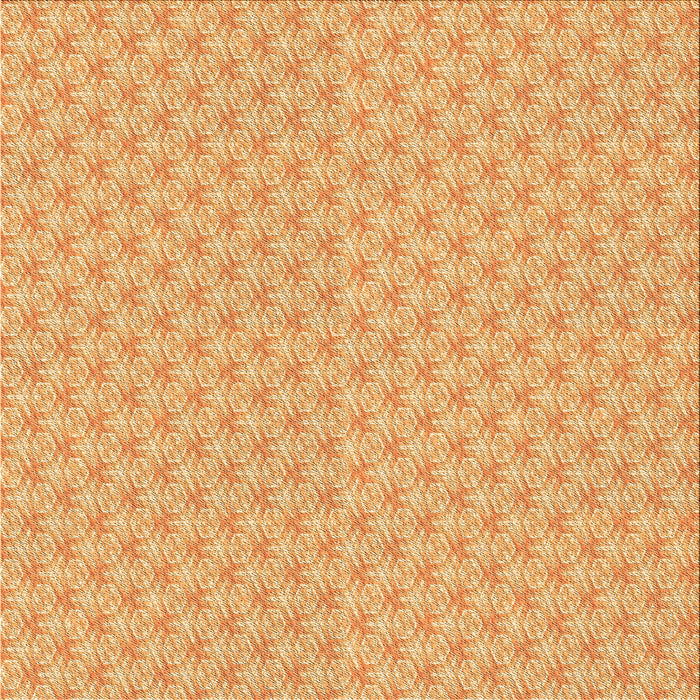 Round Machine Washable Transitional Neon Orange Rug, wshpat2543org