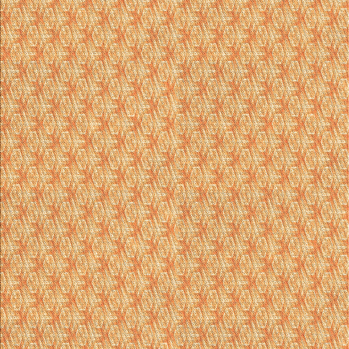 Patterned Neon Orange Rug, pat2543org