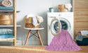 Machine Washable Transitional Pastel Purple Pink Rug in a Washing Machine, wshpat2543pur