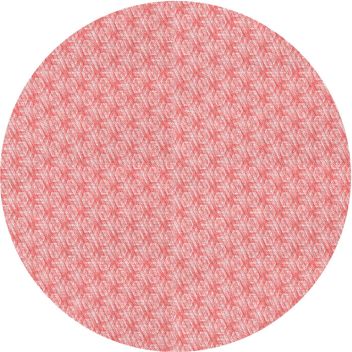 Square Patterned Pastel Pink Rug, pat2543rd