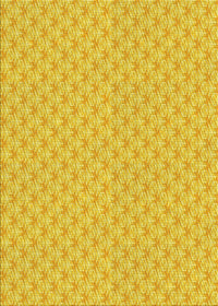 Machine Washable Transitional Yellow Rug, wshpat2543yw