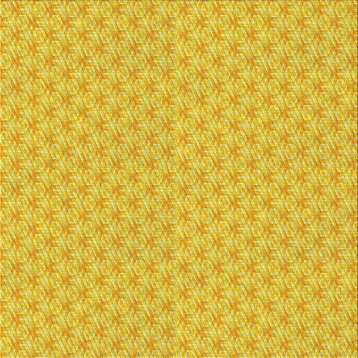 Round Machine Washable Transitional Yellow Rug, wshpat2543yw