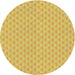 Sideview of Patterned Chrome Gold Yellow Novelty Rug, pat2543