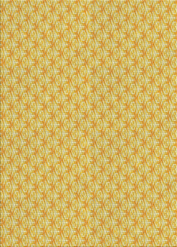 Patterned Chrome Gold Yellow Novelty Rug, pat2543