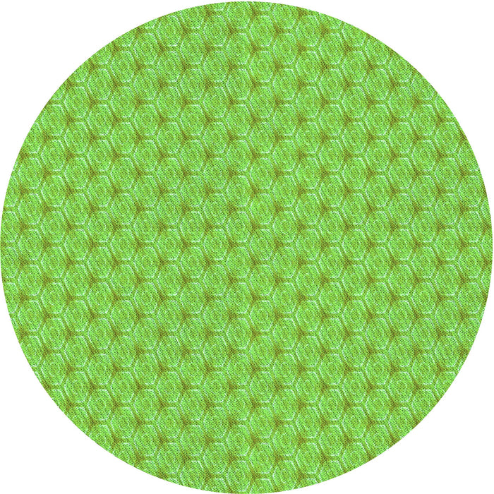 Square Machine Washable Transitional Emerald Green Rug in a Living Room, wshpat2544grn