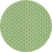 Square Patterned Green Rug, pat2544lblu