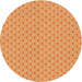 Square Patterned Neon Orange Rug, pat2544org