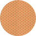 Square Machine Washable Transitional Neon Orange Rug in a Living Room, wshpat2544org