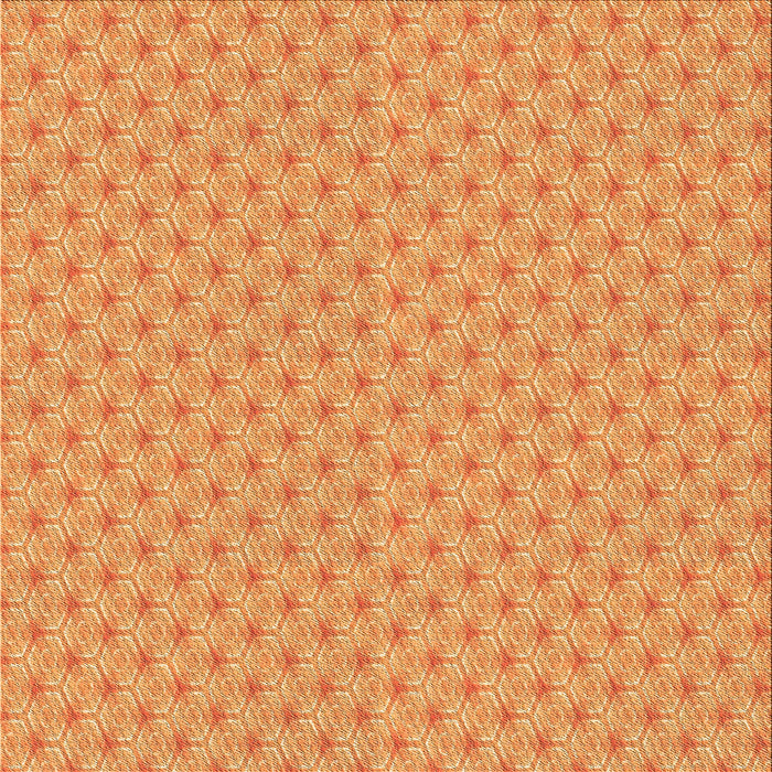 Round Machine Washable Transitional Neon Orange Rug, wshpat2544org