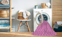 Machine Washable Transitional Violet Purple Rug in a Washing Machine, wshpat2544pur