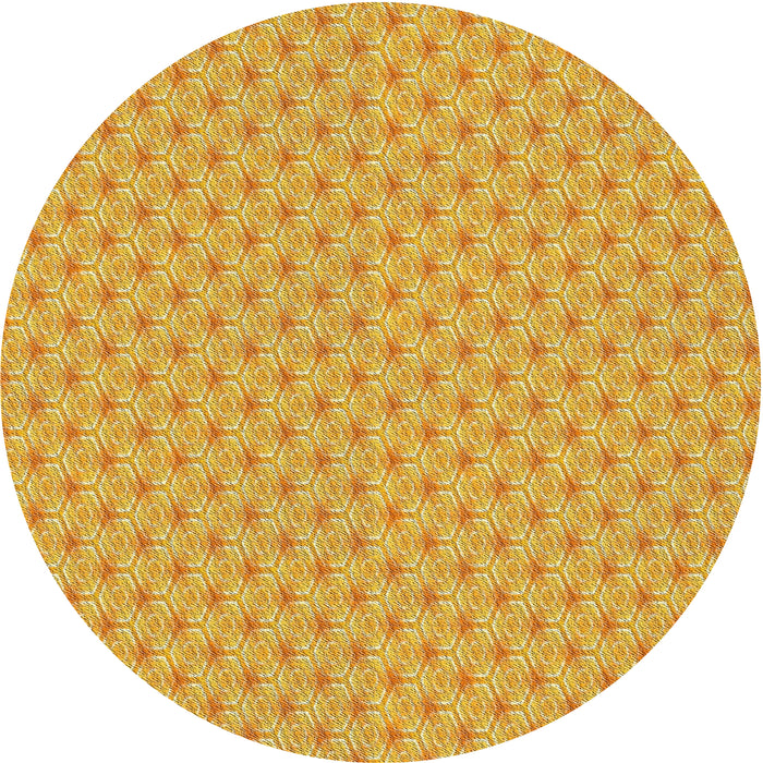 Sideview of Patterned Sedona Brown Novelty Rug, pat2544