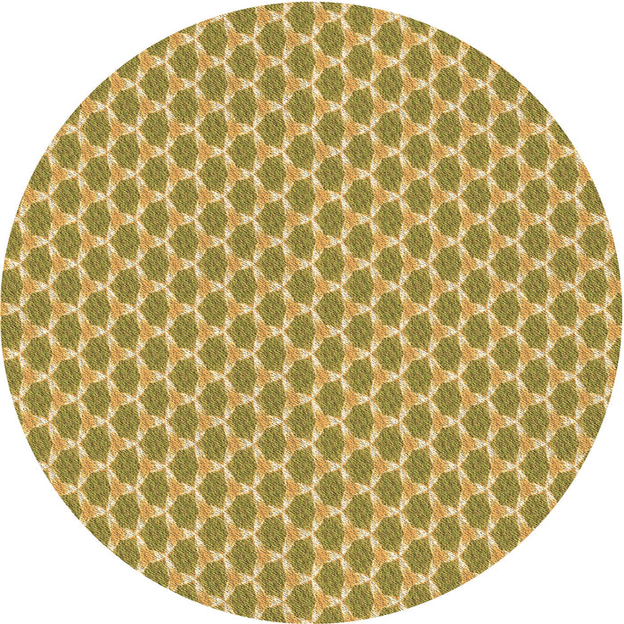 Square Patterned Golden Brown Yellow Rug, pat2545brn