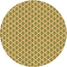 Square Patterned Golden Brown Yellow Rug, pat2545brn