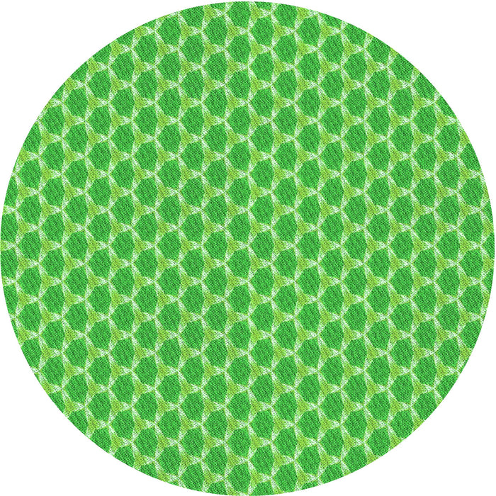 Square Machine Washable Transitional Emerald Green Rug in a Living Room, wshpat2545grn