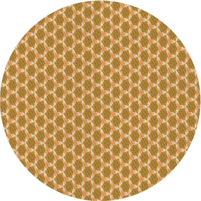 Square Patterned Orange Rug, pat2545org