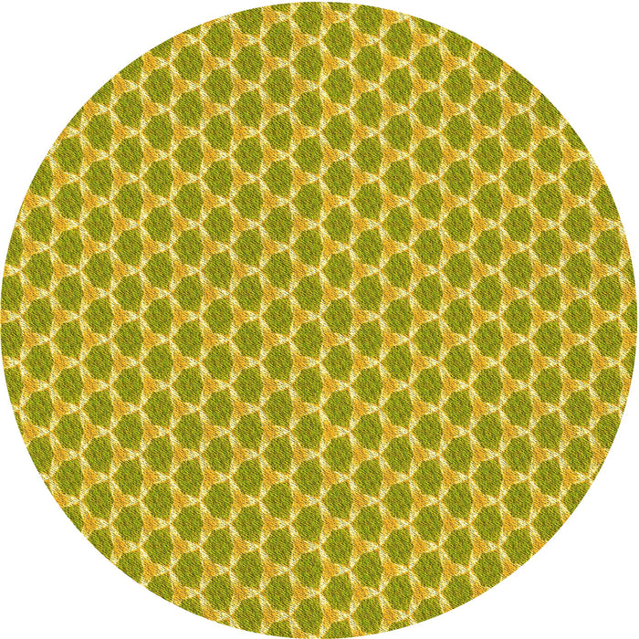 Square Patterned Golden Brown Yellow Rug, pat2545yw