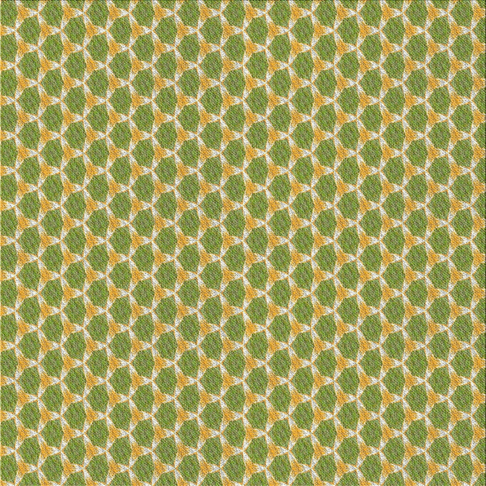 Square Patterned Green Novelty Rug, pat2545