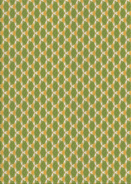 Patterned Green Novelty Rug, pat2545