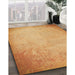 Machine Washable Transitional Yellow Orange Rug in a Family Room, wshpat2546org