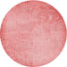 Square Patterned Pastel Pink Rug, pat2546rd