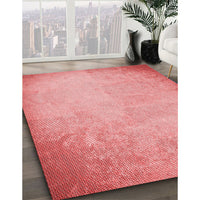 Patterned Pastel Pink Rug, pat2546rd