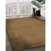 Machine Washable Transitional Cinnamon Brown Rug in a Family Room, wshpat2547brn