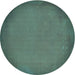 Square Patterned Mint Green Rug, pat2547lblu