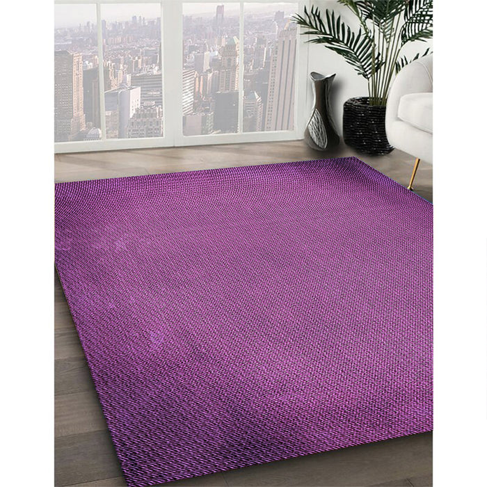 Patterned Dark Magenta Purple Rug in Family Room, pat2547pur