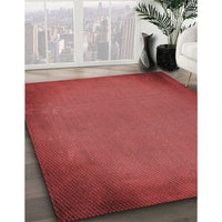 Patterned Red Rug, pat2547rd