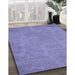 Machine Washable Transitional Slate Blue Rug in a Family Room, wshpat2548blu